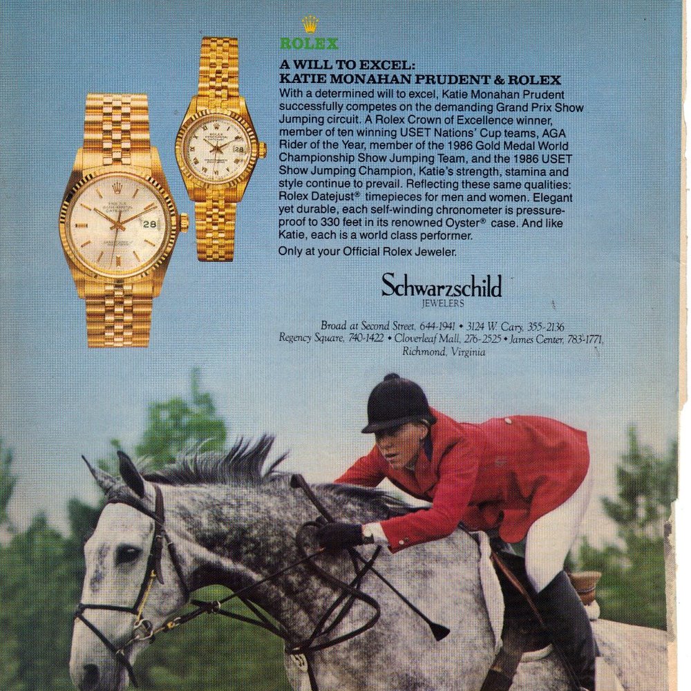 Vintage 1989 Print Ad for Rolex Watches PA1435